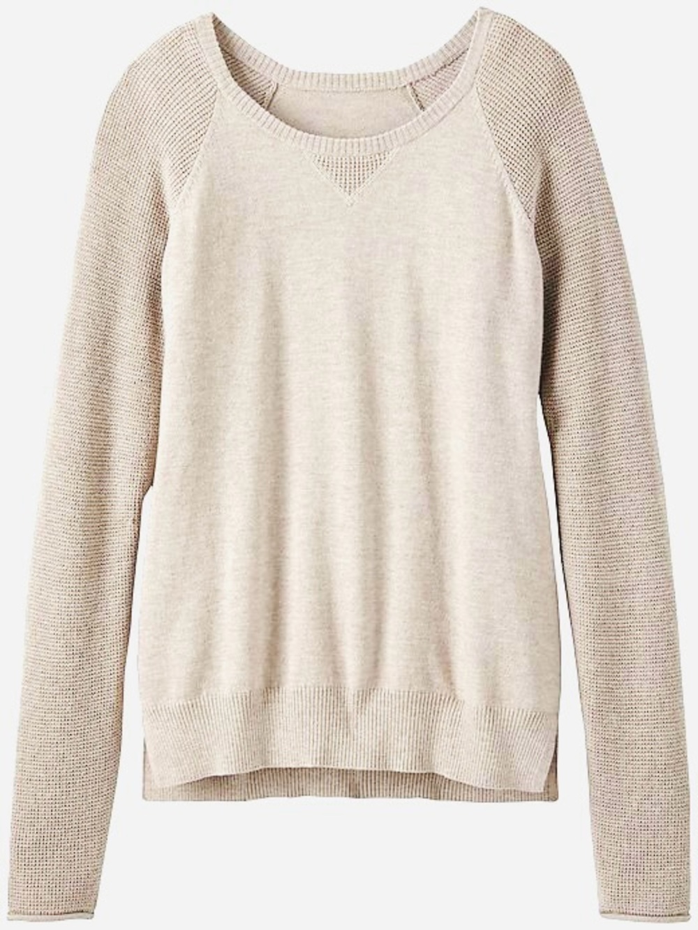 Athleta Bhakta Sweater Oatmeal Heather Size Small
